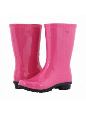 Nib UGG Kids Raana Rain Boots in Diva Pink in Youth Kids Sz 13